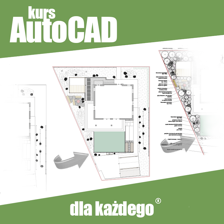 AutoCAD od podstaw – grafika tytułowa kursu rysunku technicznego online