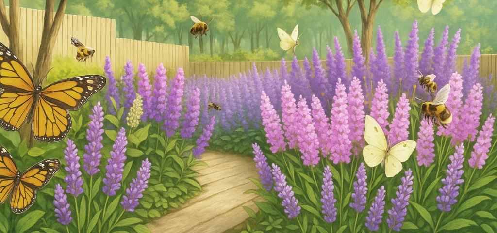 zasady permakultury pokazane na projekcie ogrodu