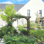 prywatny ogród nowoczesny we wrocłąwiu