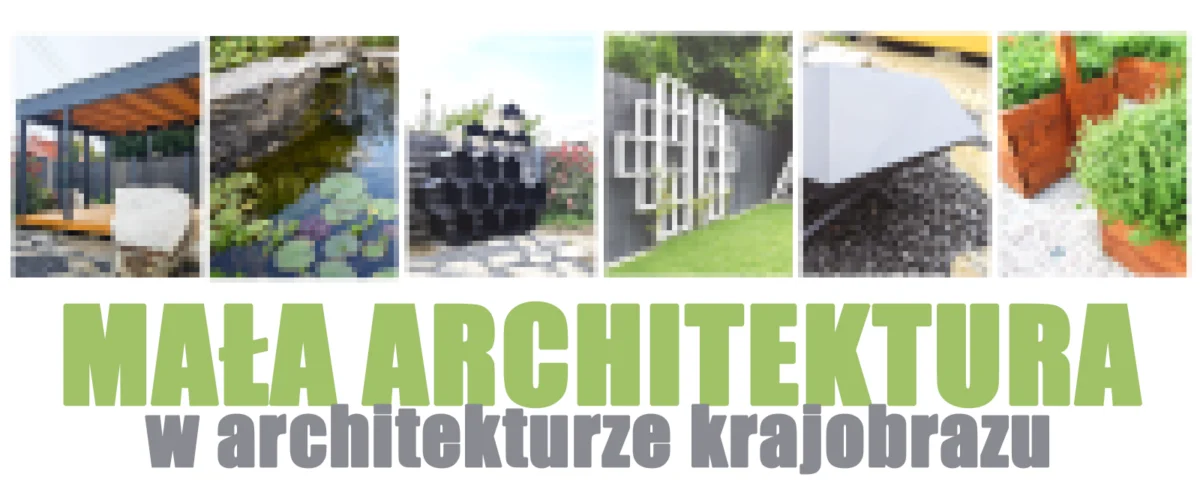 Nowoczesny ogród z pergolą, tarasem i paleniskiem jako przykłady małej architektury ogrodowej