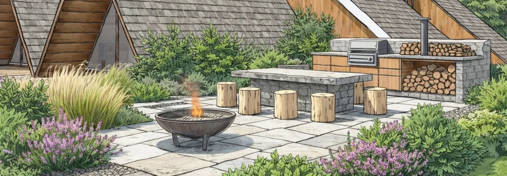 Różnica między grillem a kuchnią ogrodową.